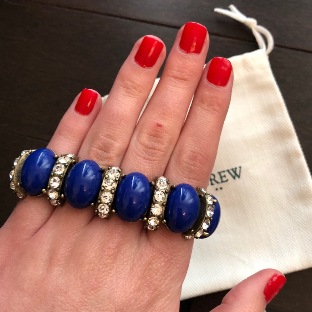 JCrew Blue Stone and Gem Bracelet